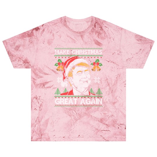 Make Christmas Great Again Funny Trump Ugly Xmas Blast T Shirts