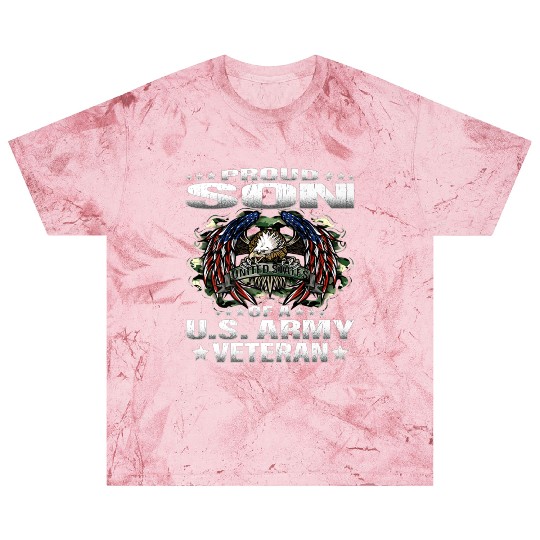 Proud Son Of A US Army Veteran Military Blast T Shirts