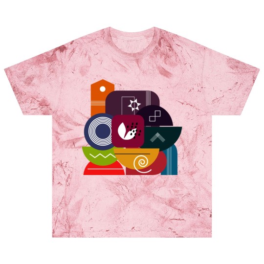 Abstract Geometric Shapes Blast T Shirts
