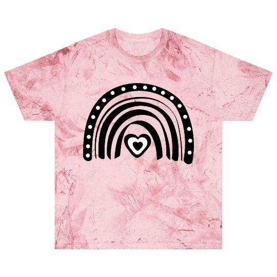 Valentines boho rainbow black Blast T Shirts