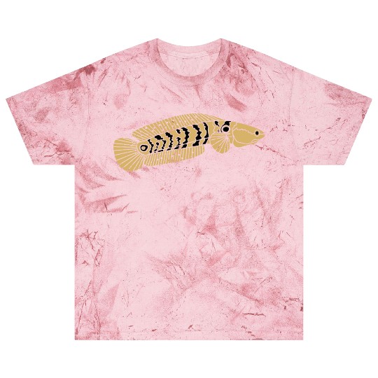 black and gold channa snakehead fish illustrations Blast T Shirts