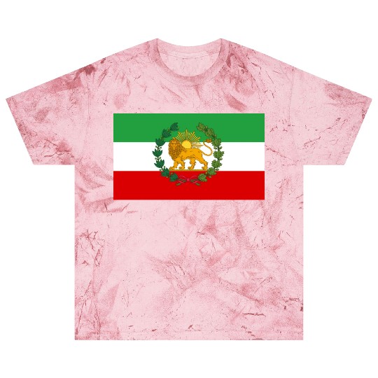Flag of Iran Lion and Sun Blast T Shirts