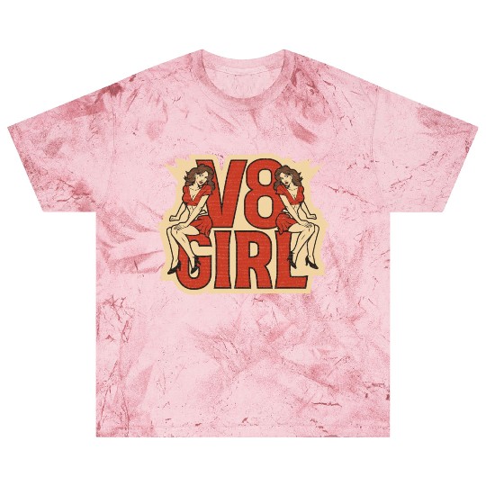Muscle Car Girl - V8 Girl Blast T Shirts