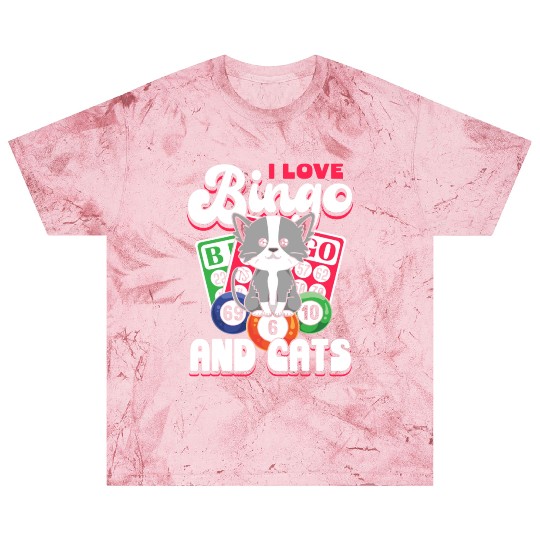 I love bingo and cats - cat saying quote Blast T Shirts