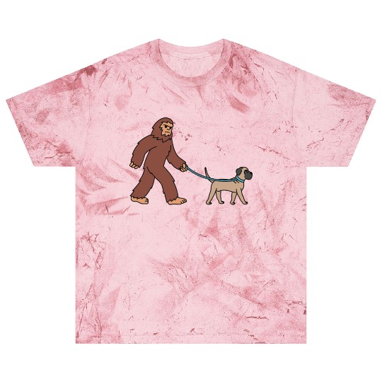 Bigfoot Sasquatch Walking English Mastiff Blast T Shirts