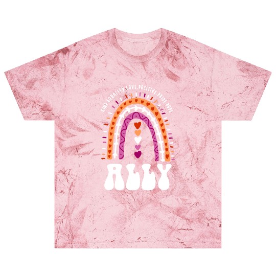 Ally Lesbian Pride Boho Rainbow Blast T Shirts