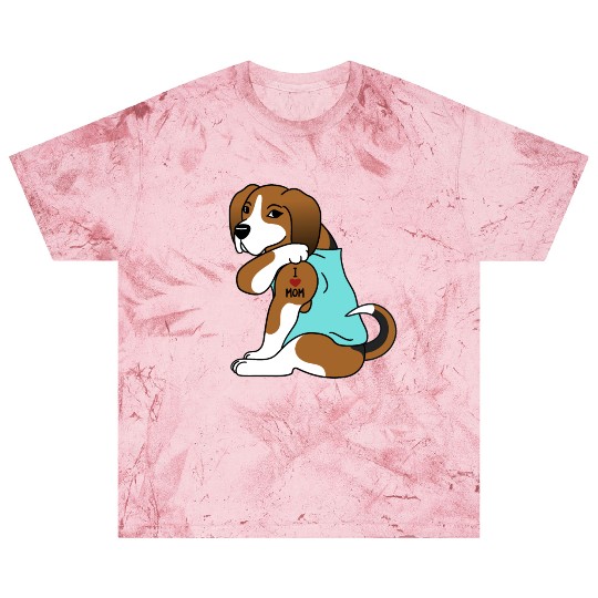 I Love Mom Tattoo Basset Hound Blast T Shirts