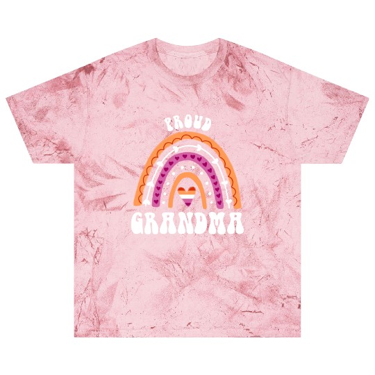 Proud Grandma Lesbian Pride Rainbow Blast T Shirts