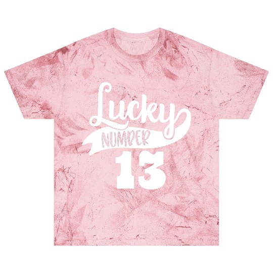 Lucky Number 13 Birthday Party Design Blast T Shirts