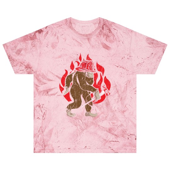 Firefighting Fireman Firefighter Fire Bigfoot Blast T Shirts