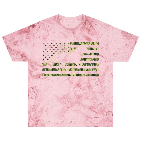 Horse American Camo Flag Horseback Riding Blast T Shirts