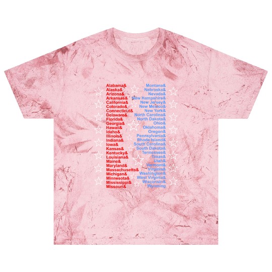 Patriotic Fifty States Red White Blue Blast T Shirts