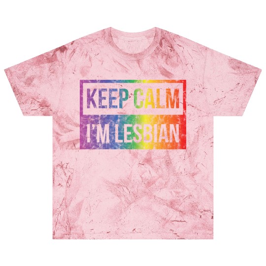 LGBT Gay Pride Lesbian Keep Calm I'm Lesbian Blast T Shirts