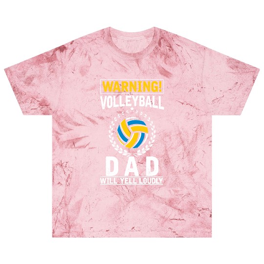 Volleyball Dad Loud Yelling Father Blast T Shirts