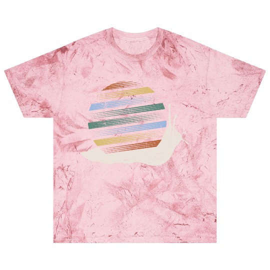 Retro Snail Shell Biology Snail Lover Blast T Shirts