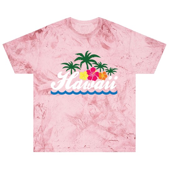 Hawaii Hibiscus Hawaiian Islands Ocean Beach Aloha Blast T Shirts