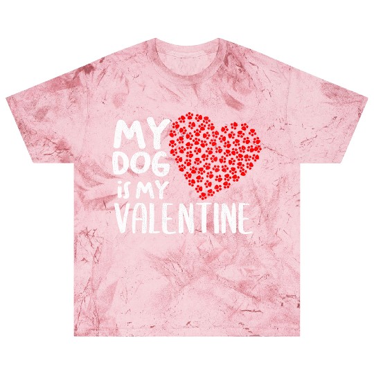 Womens My Dog Is My Valentine Cute Dog Owner V Day Blast T Shirts