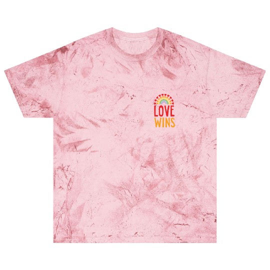Love wins Rainbow pride LGBTQ pocket size design Blast T Shirts