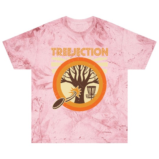 Treejection Funny Vintage Disc Golf Frisbee Gift Blast T Shirts