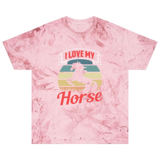 I Love My Horse Rider Riding Lover Equestrian Blast T Shirts