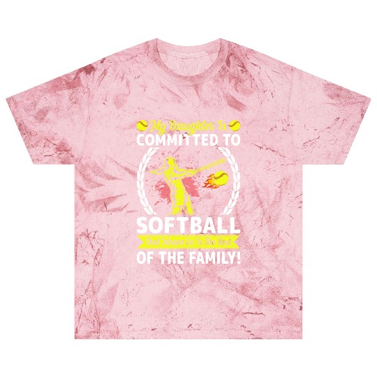 Softball Player Mom/dad My Daughter Is Committed Blast T Shirts