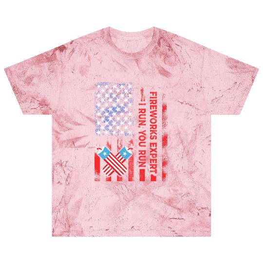 Fireworks Expert I Run You Run Funny 4th Of July Blast T Shirts