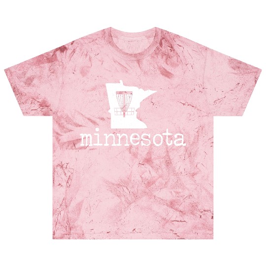 State of Minnesota Disc Golf Blast T Shirts Golfer Golfing