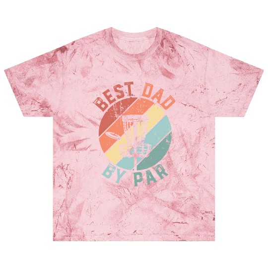 Retro Best Dad By Par Disc Golf Fathers Day Blast T Shirts