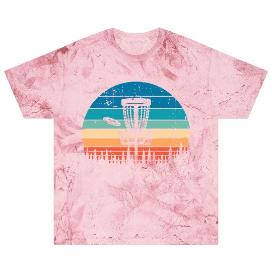 Vintage Disc Golf Retro Distressed Sunset Blast T Shirts