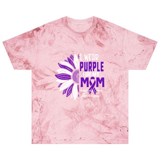 Pancreatic Cancer Blast T Shirts, I Wear Purple For My Mom