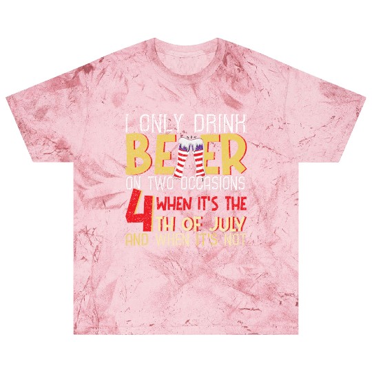 America American USA Flag Drink Beer 4th Of July Blast T Shirts
