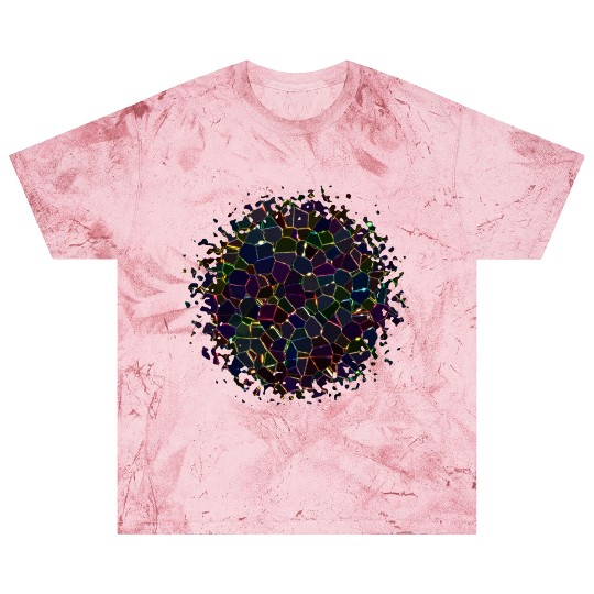Colorful Geometric Blacklight Pattern Blast T Shirts