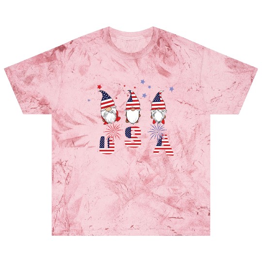 Elf Dwarf Gnome America American Flag 4th Of July Blast T Shirts