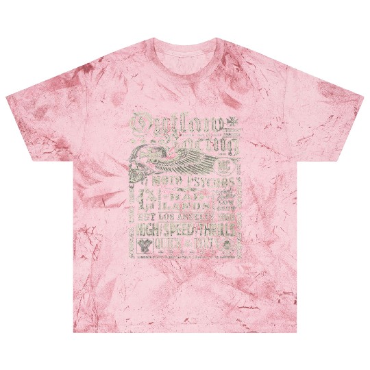 Womens Outlaw Racing Moto Psychos Skull Biker Blast T Shirts