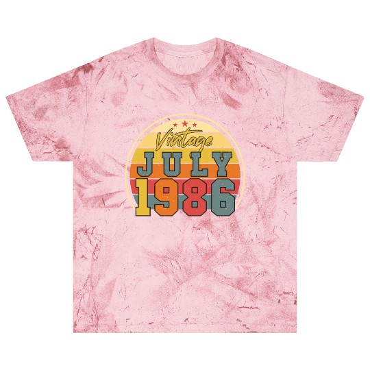 Birthday Greeting July 1986 Blast T Shirts