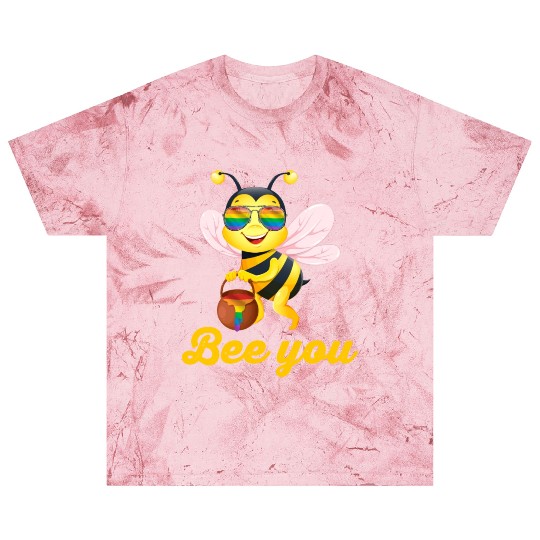 Bee LGBT Gay Lesbian Pride Rainbow Honey Blast T Shirts