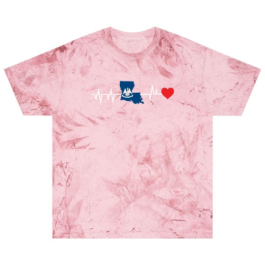 Louisiana Heartbeat Gift Blast T Shirts