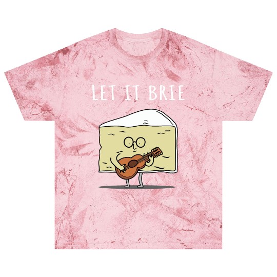 Let It Brie Cheese Musician With Guitar Blast T Shirts