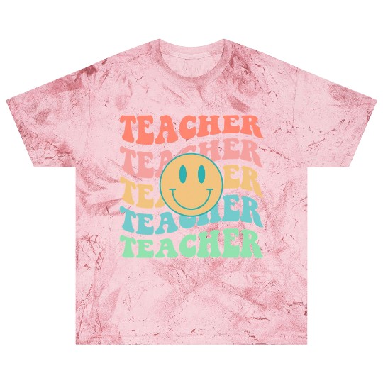 Retro Teacher Inspirational Colorful Elementary Blast T Shirts