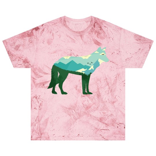 Mountain Wolf Blast T Shirts