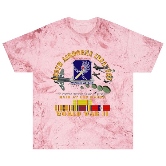 Army 188th Airborne Infantry Raid at Los Baños W J Blast T Shirts