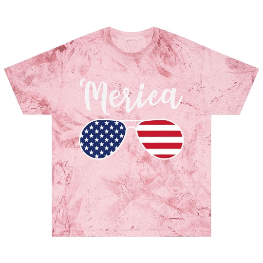 Merica Red Whie And Blue Stars Stripes Sunglasses Blast T Shirts
