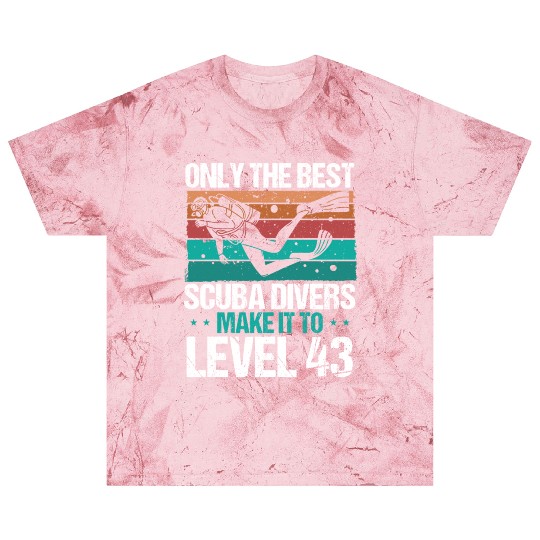 43 Scuba Diving Level 43 Year Diver Snorkeling Blast T Shirts