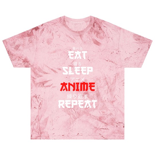 Japanese Anime Manga Otaku Eat Sleep Anime Repeat Blast T Shirts