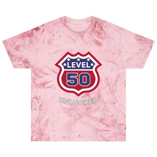 Funny 50th Birthday level 50 unlocked Blast T Shirts