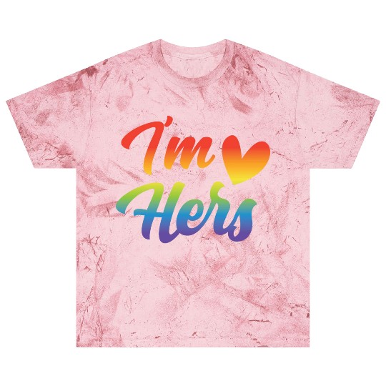 I'm Hers Funny Lgbt Couple Lesbian Gay Rainbow Blast T Shirts