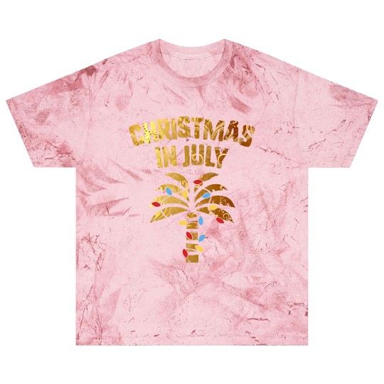 Christmas In July Beach Palm Xmas Tree Summer Blast T Shirts