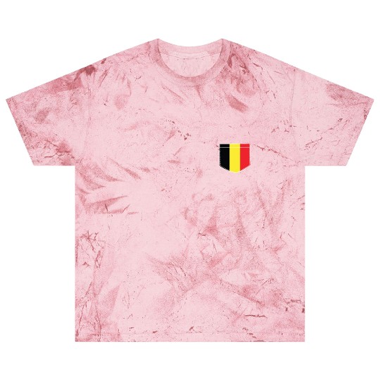 belgium flag in a shape of a pocket Blast T Shirts