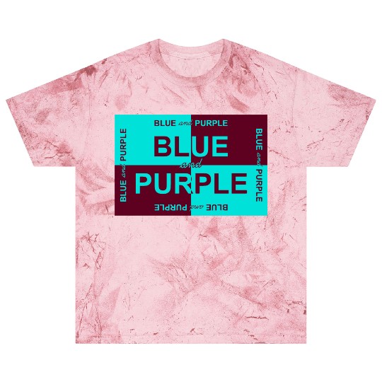 Blue and Purple Design Blast T Shirts
