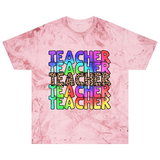 Teacher, colorful. Leopard Blast T Shirts